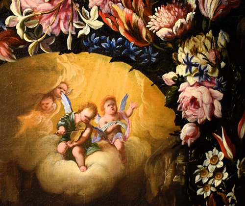 Maria Maddalena in una Ghirlanda di fiori